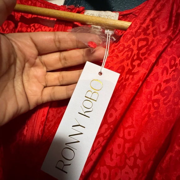 Ronny Kobo Collection Vibrant Red Dress - Picture 3 of 7